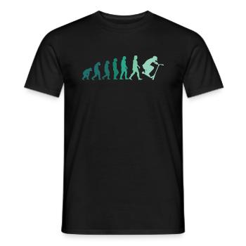 Pedal Scooter Stuntscooter Stunt Scooter Scooter Retro - Men's T-Shirt - black - Front - AI Model Male 178 light (178cm)