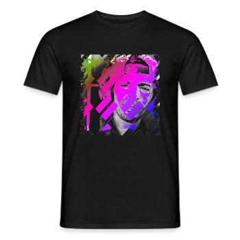 Rap Shirt I - Men's T-Shirt - black - Front - AI Model Male 178 light (178cm)