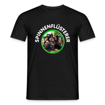 Vogelspinne / Spinnenflüsterer - Männer T-Shirt - Schwarz - Vorne - AI Model Male 178 light (178cm)