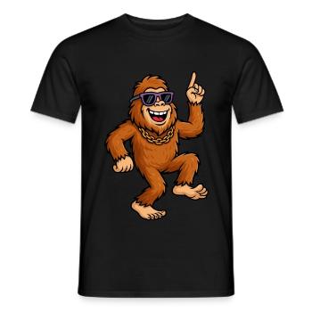 Funky Ape - Dansez dans la journée - T-shirt homme - noir - Devant - AI Model Male 178 light (178cm)