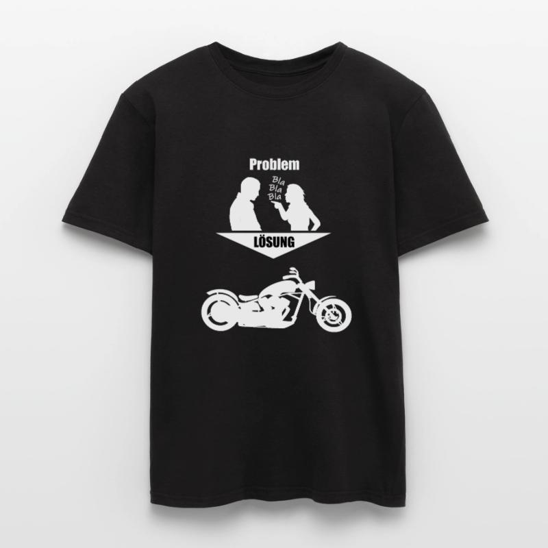 Problem Solution Chopper Motorcycle Men’s T-shirt