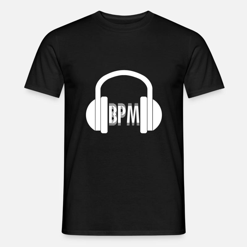 BPM Techno - Männer T-Shirt - Schwarz