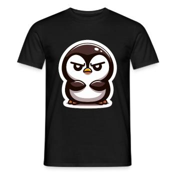 Lustige Pinguine Kleiner Pinguin Pinguin-Liebhaber - Männer T-Shirt - Schwarz - Vorne - AI Model Male 178 light (178cm)