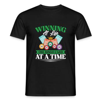 Bingo Bingo Night Bingo Card Bingo Player - Men's T-Shirt - black - Front - AI Model Male 178 light (178cm)