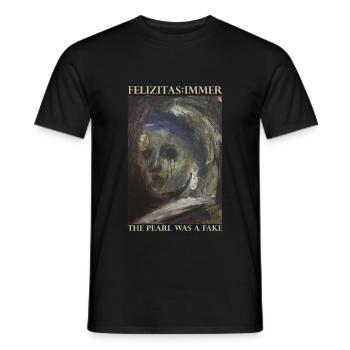 The pearl was a fake - Männer T-Shirt - Schwarz - Vorne - AI Model Male 178 light (178cm)
