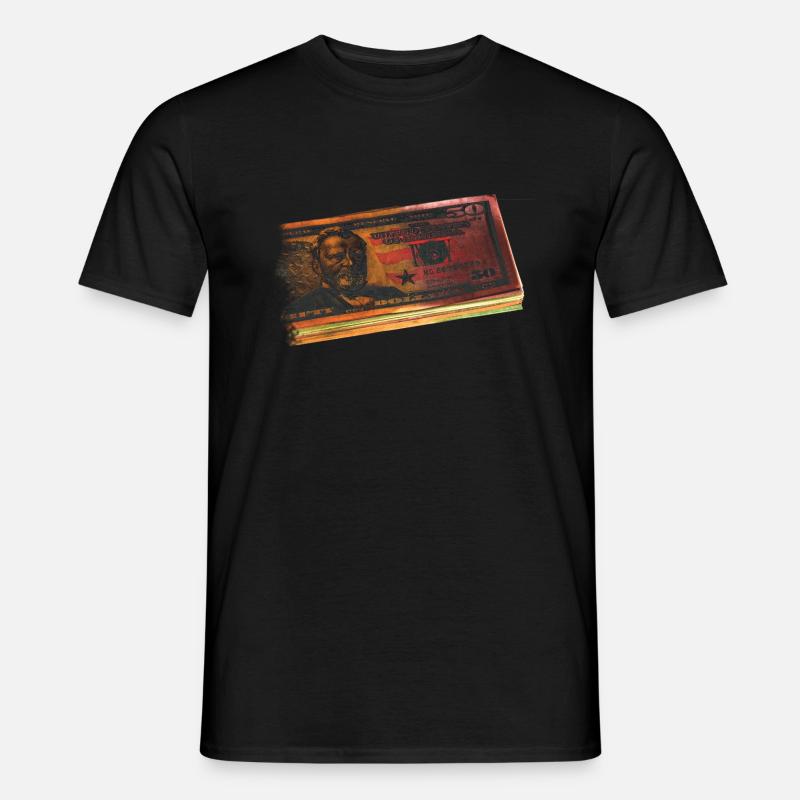 Dollars - Männer T-Shirt - Schwarz
