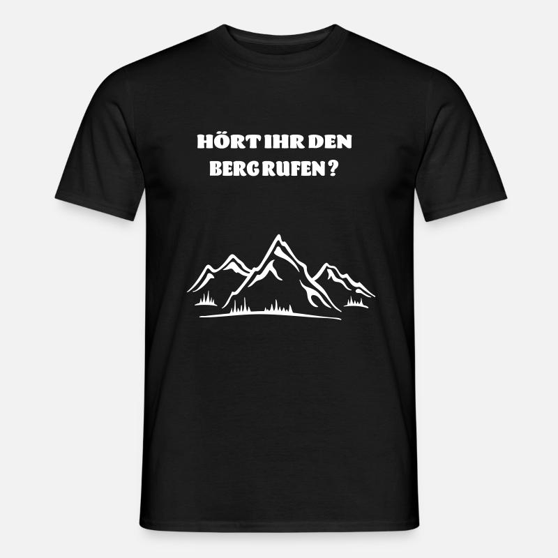 Berg ruft - Männer T-Shirt - Schwarz