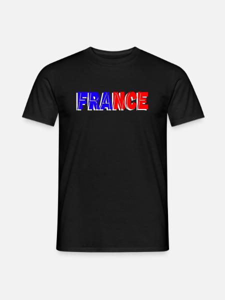 france - Männer T-Shirt - Schwarz