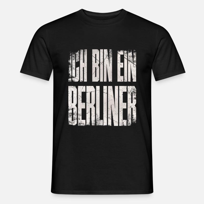 Ich bin ein Berliner - Männer T-Shirt - Schwarz
