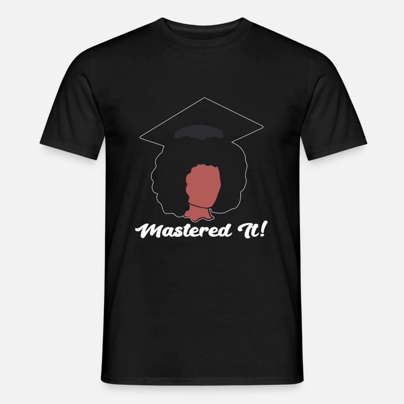 Master Studium Abschlussfeier - Männer T-Shirt - Schwarz