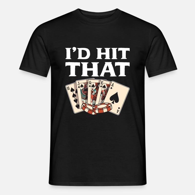 Blackjack Black Jack - Männer T-Shirt - Schwarz