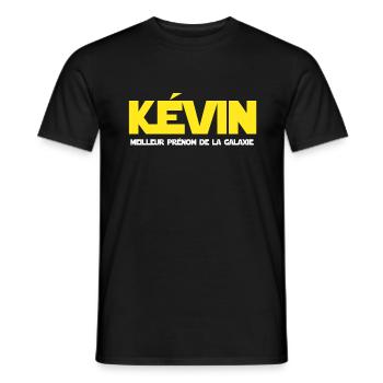 Kevin best name of the galaxy - Men's T-Shirt - black - Front - AI Model Male 178 light (178cm)