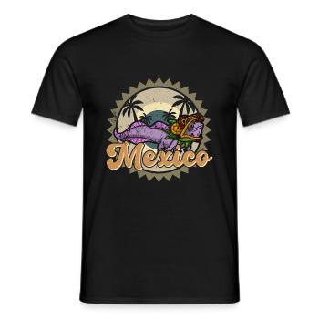Quetzalcoatl Axolotl Mexico Aztecs Deity - Men's T-Shirt - black - Front - AI Model Male 178 light (178cm)