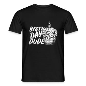 Birthday Gift - Men's T-Shirt - black - Front - AI Model Male 178 light (178cm)