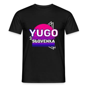 Jugoslavija Yougoslavie Jugo Tito SFRJ Jugoslawien - T-shirt homme - noir - Devant - AI Model Male 178 light (178cm)