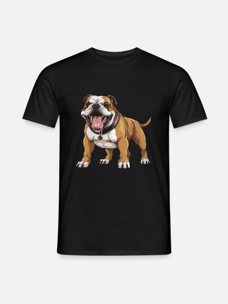 Bulldog Dog - Men's T-Shirt - black