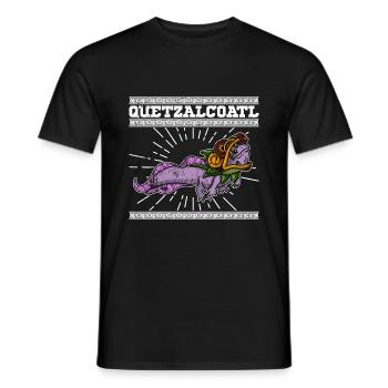 Quetzalcoatl Axolotl Mexico Aztecs Deity - Men's T-Shirt - black - Front - AI Model Male 178 light (178cm)