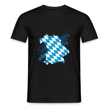 Bavière - T-shirt homme - noir - Devant - AI Model Male 178 light (178cm)