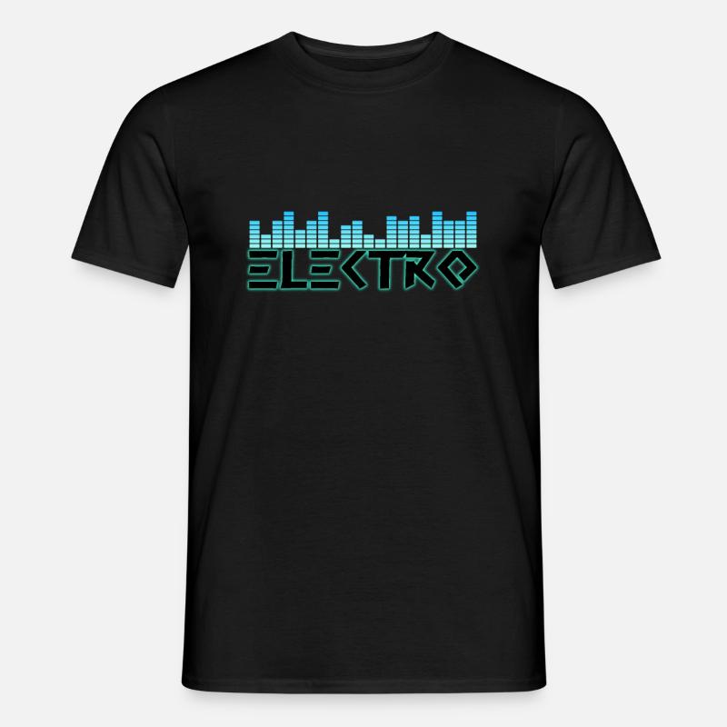 Electro - Männer T-Shirt - Schwarz