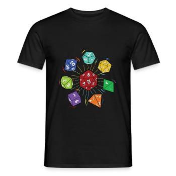 Cube de stylo et de papier - T-shirt homme - noir - Devant - AI Model Male 178 light (178cm)
