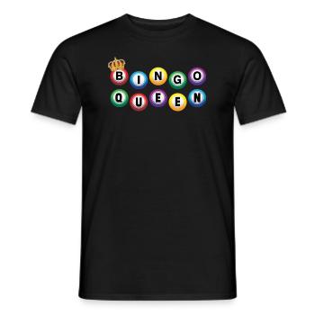Bingo Queen - Men's T-Shirt - black - Front - AI Model Male 178 light (178cm)