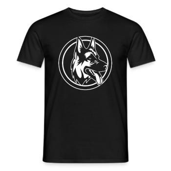 German Shepherd Dog - Men's T-Shirt - black - Front - AI Model Male 178 light (178cm)