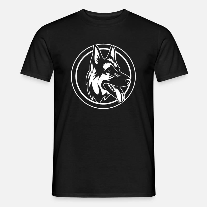 Deutscher Schäferhund - Männer T-Shirt - Schwarz