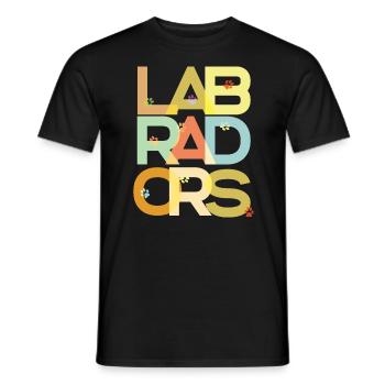 Labrador Hund Labradore - Männer T-Shirt - Schwarz - Vorne - AI Model Male 178 light (178cm)