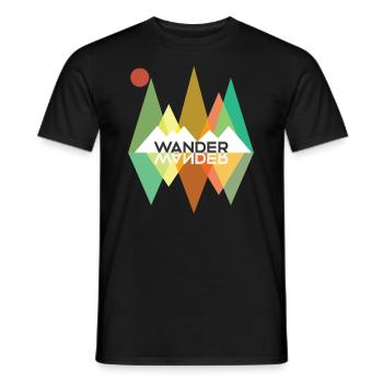 Randonnée pédestre - T-shirt homme - noir - Devant - AI Model Male 178 light (178cm)