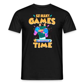 Gaming - T-shirt homme - noir - Devant - AI Model Male 178 light (178cm)