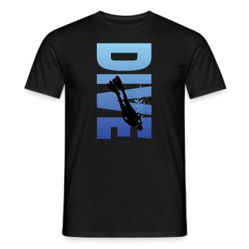 Tauchen Tauchen - Männer T-Shirt - Schwarz - Vorne - AI Model Male 178 light (178cm)