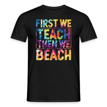 Lehrer Ferien Geschenk - Männer T-Shirt - Schwarz - Vorne - AI Model Male 178 light (178cm)