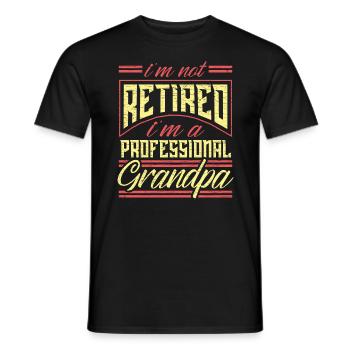 Großvater Geschenk Opa Lustig - Männer T-Shirt - Schwarz - Vorne - AI Model Male 178 light (178cm)