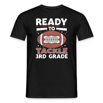 3. Klasse Schulkind Geschenkidee - Männer T-Shirt - Schwarz - Vorne - AI Model Male 178 light (178cm)