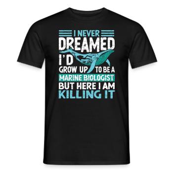 Meeresbiologe Meeresbiologie Marine Biologist - Männer T-Shirt - Schwarz - Vorne - AI Model Male 178 light (178cm)
