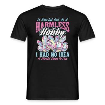 Kristalle Geschenk - Männer T-Shirt - Schwarz - Vorne - AI Model Male 178 light (178cm)