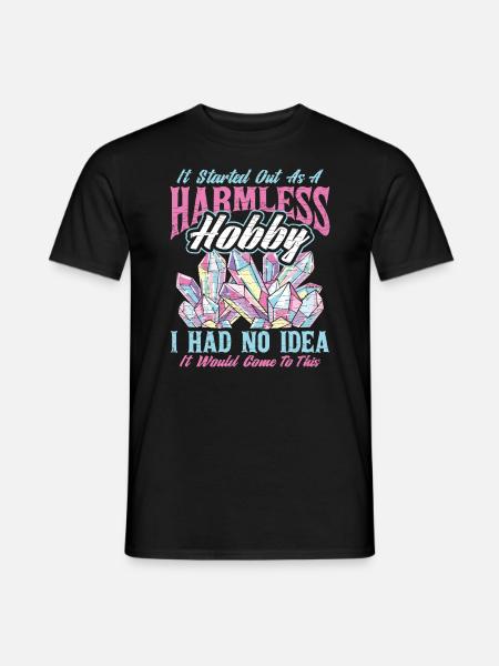 Kristalle Geschenk - Männer T-Shirt - Schwarz