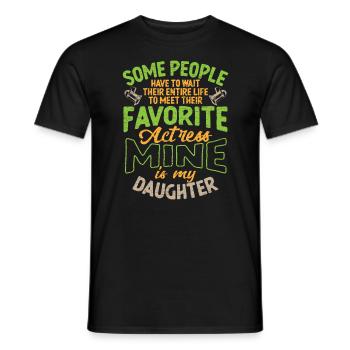 Schauspielerin Theater Geschenk - Männer T-Shirt - Schwarz - Vorne - AI Model Male 178 light (178cm)