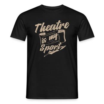 Theater Schauspieler Geschenk - Männer T-Shirt - Schwarz - Vorne - AI Model Male 178 light (178cm)