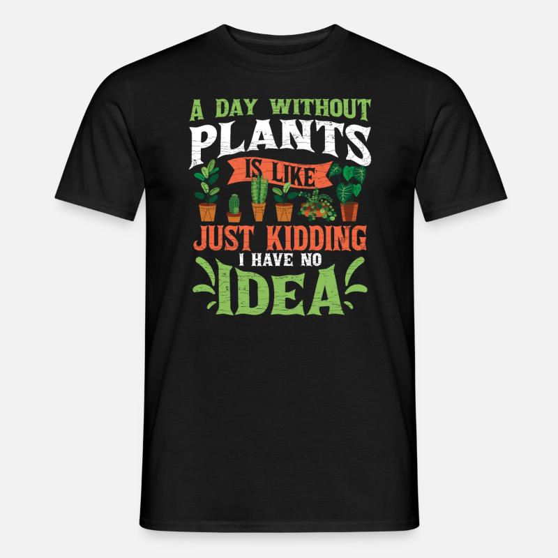 Pflanzenliebhaber Pflanzen - Männer T-Shirt - Schwarz
