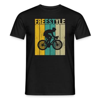 Cyclistes de BMX Freestyle - T-shirt homme - noir - Devant - AI Model Male 178 light (178cm)