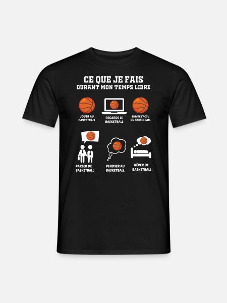Basketball Cadeau Drôle Pour Un Basketteur Basket - T-shirt homme - noir