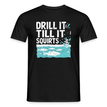 Eisfischen Geschenk Eisangeln - Männer T-Shirt - Schwarz - Vorne - AI Model Male 178 light (178cm)