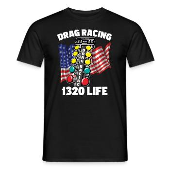 Drag Racing 1320 Life - Männer T-Shirt - Schwarz - Vorne - AI Model Male 178 light (178cm)