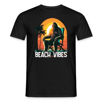 Urlaub Strand Vibes - Männer T-Shirt - Schwarz - Vorne - AI Model Male 178 light (178cm)