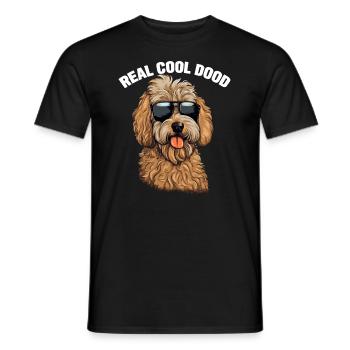 Goldendoodle Echt Cool Dood - Männer T-Shirt - Schwarz - Vorne - AI Model Male 178 light (178cm)