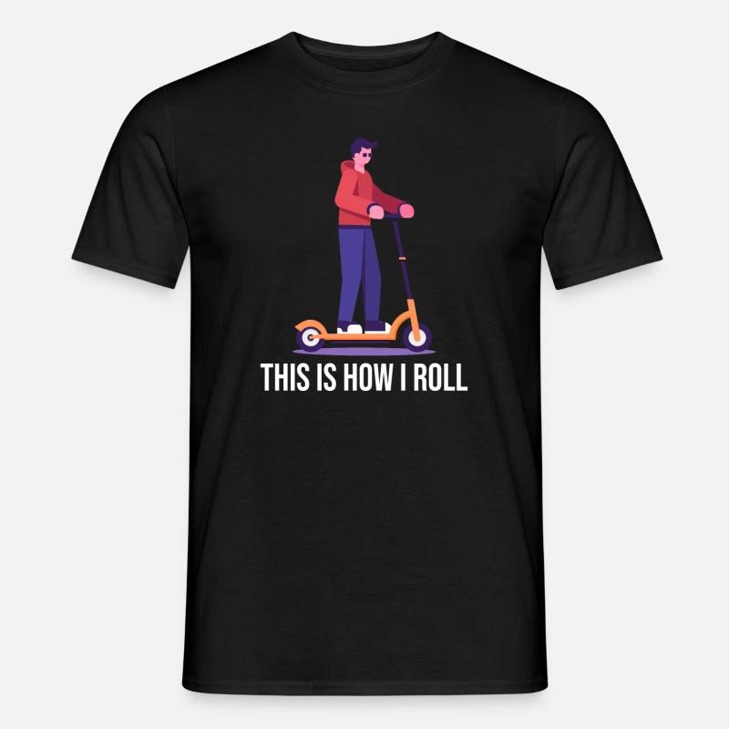 Rollerfahren So rolle ich - Männer T-Shirt - Schwarz