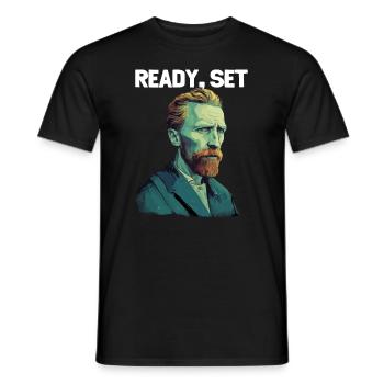 Prêt Gogh - T-shirt homme - noir - Devant - AI Model Male 178 light (178cm)