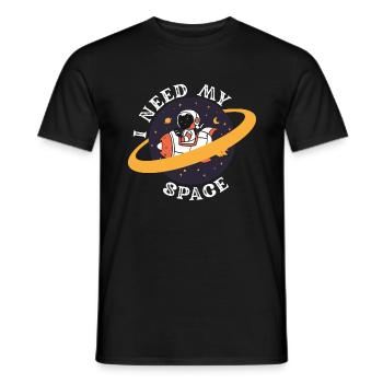 Astronaut Raumfahrt Weltall - Männer T-Shirt - Schwarz - Vorne - AI Model Male 178 light (178cm)