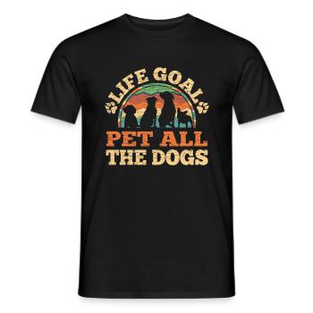 Hundeliebhaber Hunde Hundebesitzer - Männer T-Shirt - Schwarz - Vorne - AI Model Male 178 light (178cm)